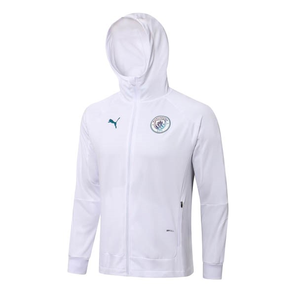 Felpa Cappuccio Manchester City 22/23 Bianco